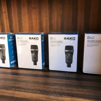 4 Pack of AKG D40 Dynamic Cardioid Drum Microphones  - Includes Four Microphones image 3