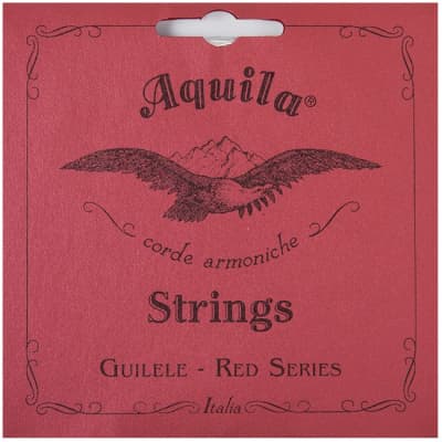 AQUILA 133C Red Guitalele / Guilele String Set A Saiten für Guitarlele for sale