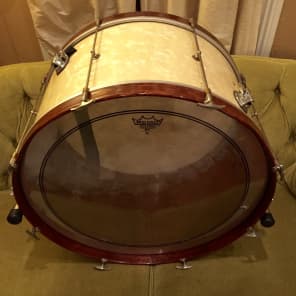 W.F.L. - Ludwig 14x26 Vintage Bass Drum  1930s-1950s White Marine Pearl image 2