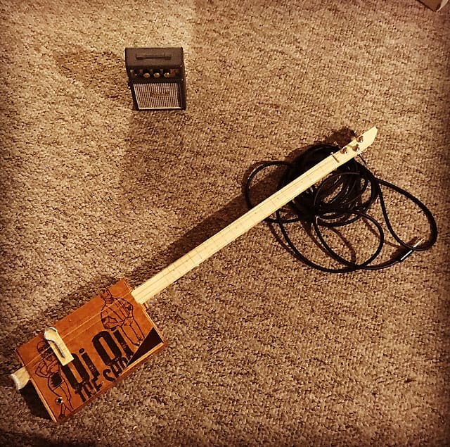 Cigar Box Guitar The Oviedo Oi Artwork Reverb UK