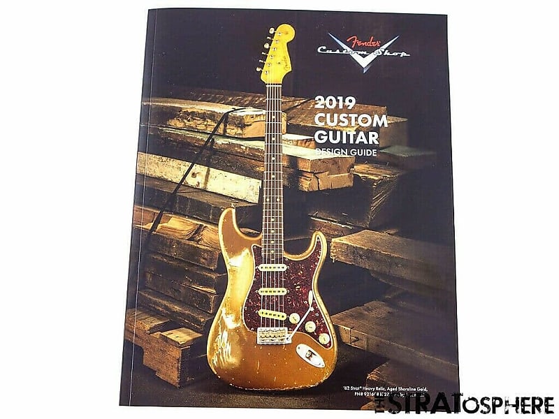 Fender 2019 Custom Shop Guitar Design Guide CATALOG Reverb Australia