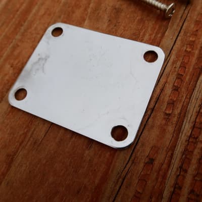 Fender Neck Plate With Screws 1966 Telecaster Stratocaster Mustang P Bass Jazz Bass Jazzmaster image 14