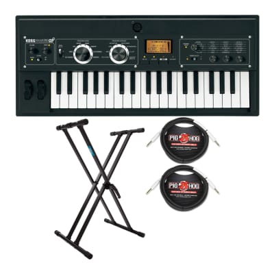 Korg microKORG XL+ 37-Key Synthesizer/Vocoder Bundle with Stand and Cables image 9