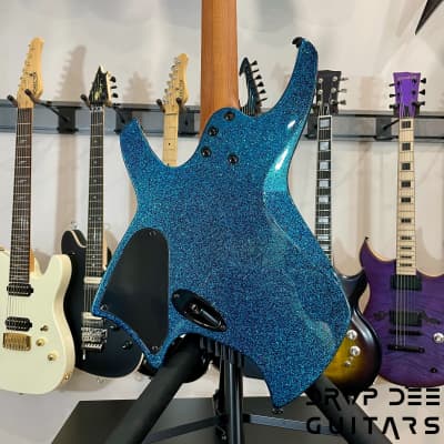 Ormsby Goliath GTR Run 17 6-String Electric Guitar w/ Bag-Blue Sparkle image 8