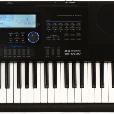 Casio WK-6600 76-key Portable Arranger  Bundle with On-Stage Stands KS8191 Bullet Nose Keyboard Stand with Lok-Tight Attachment image 1