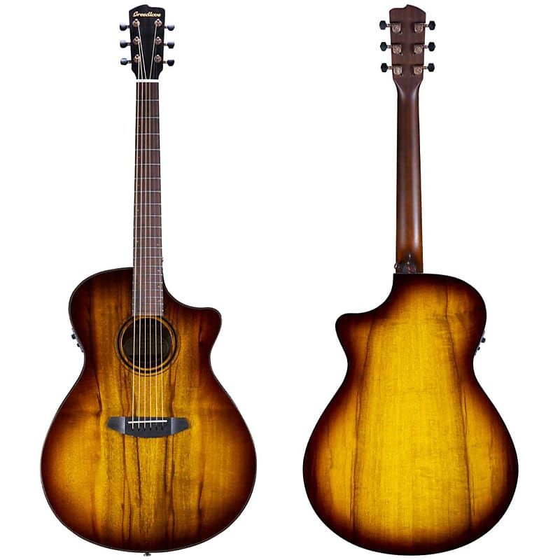 Breedlove Pursuit Exotic S Concerto CE Tiger's Eye All Myrtlewood Acoustic Electric Guitar image 1