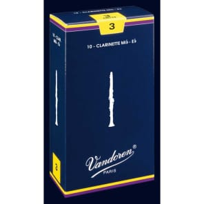 Vandoren CR1125 Traditional Eb Clarinet Reeds - Strength 2.5 (Box of 10)