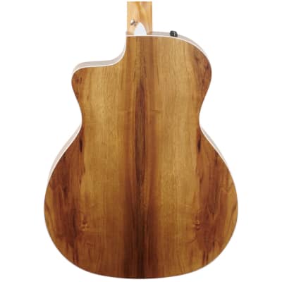 Taylor 214ce Koa Acoustic-Electric Guitar (with Hard Bag), Natural image 5