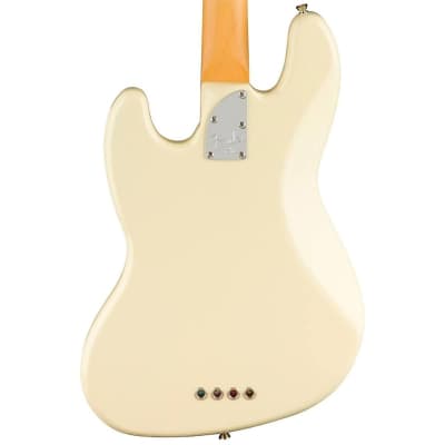Fender American Professional II Jazz Bass Fretless Bass Guitar (Olymic White, Rosewood Fretboard) image 2