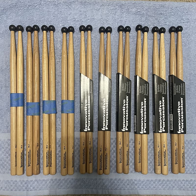 10 pairs Innovative Percussion TS2 marching multitom drum Reverb