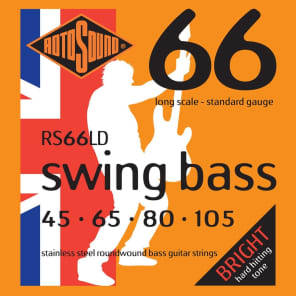 Rotosound RS66LD Swing Bass 66 Stainless 4 String Standard (45 - 65 - 80 - 105) Long Scale image 3