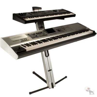 Ultimate Support Apex Series AX-48 Pro Column Keyboard Stand (Silver) image 3