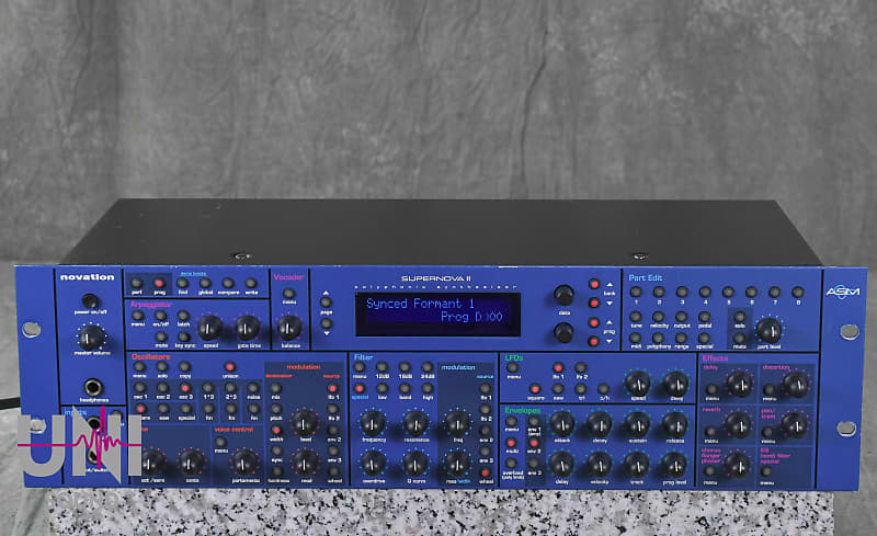 Novation Supernova II Rack-Mount Synthesizer – Excellent Condition!  			