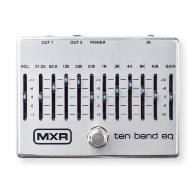 Used MXR M108S 10 Band Graphic EQ Equalizer Guitar Effects Pedal!