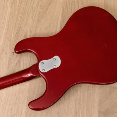 2004 Mosrite Eurorite 3 Pickup Non-Production Ventures-Style Guitar, Candy Apple Red w/ Case, Fillmore image 14