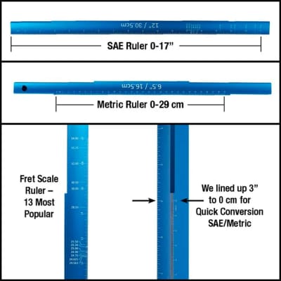 Music Nomad MN820 Tri-Beam 3 in 1 Straightedge and Ruler image 5