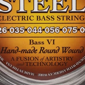 La Bella 767-6S Stainless Roundwound Bass VI Strings - .026-.095 image 4