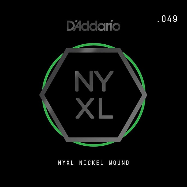 D'Addario NYXL Nickel Wound Electric Guitar Single String .049 image 1