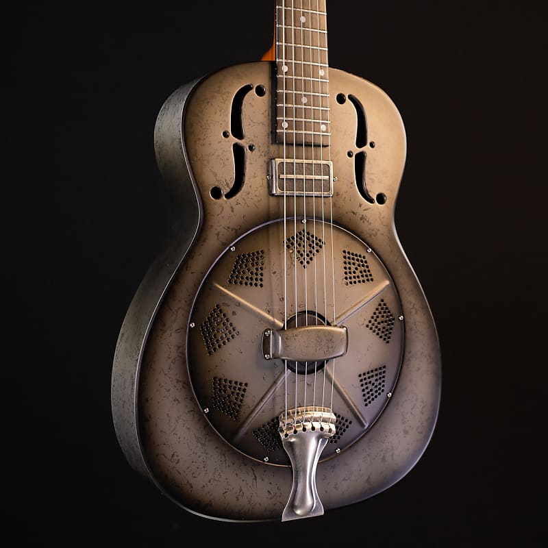 National NRP-B DLX "Black Rust" 14-Fret Resonator - 2021 | Reverb