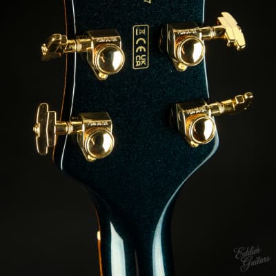 Gretsch G6136TG Players Edition Falcon Hollow Body with String-Thru Bigsby and Gold Hardware, Ebony Fingerbo image 8