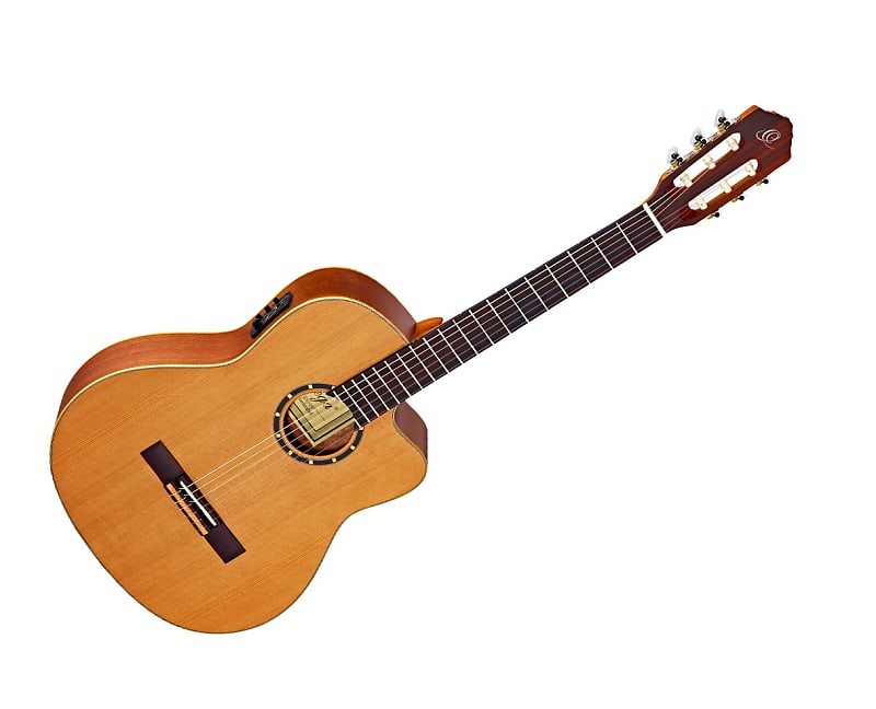 Ortega Guitars RCE131SN Family Series Pro Slim Neck AE w/ Bag, Natural image 1