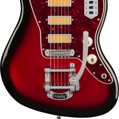 Fender Gold Foil Jazzmaster Electric Guitar, Candy Apple Burst w/ Deluxe Gig Bag image 2