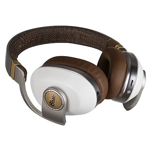 Blue Microphones Satellite White Premium Noise-Cancelling Wireless Headphones With Built-In Amp 7136 image 1