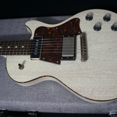 Patrick James Eggle Guitars Macon Vintage in Grained Blonde w/ Tortoise Shell Binding & Headstock image 5