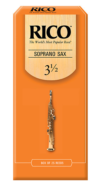 Rico RIA2535 Soprano Saxophone Reeds - Strength 3.5 (25-Pack) image 1