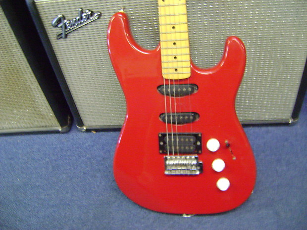 Squier II by Fender Korean Strat Electric Guitar 1997 red image 1