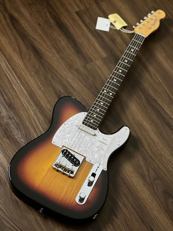 Fender Japan Hybrid II Telecaster with RW FB in Metallic 3-Tone