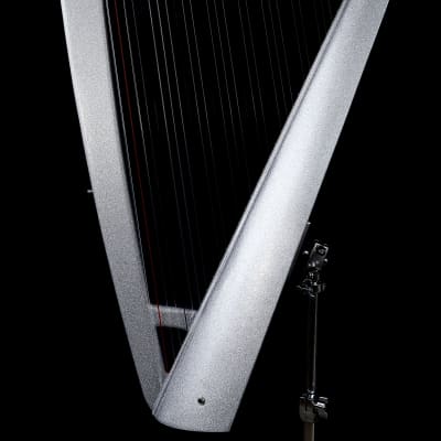 USED - 33 String Athena Harpy - Electric-Acoustic Harp - Silver image 9