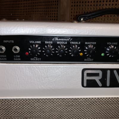 Rivera Venus 6 1x12" 35-watt Tube Combo Amp Approx 2010 Pearl White with vintage gold grille image 2