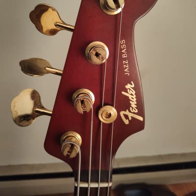 1993 Fender Jazz Bass JBG-70 MBR Ash Gold Hardware Electric Bass Guitar  Japan | Reverb