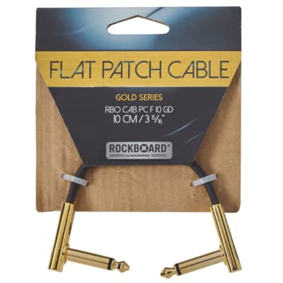 RockBoard Flat Patch Cables 3.94" Gold image 1