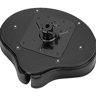 Ahead SPG-BL Spinal-G Saddle Drum Throne in Black Cloth Top & Sides w/ 4 Legged Base image 4