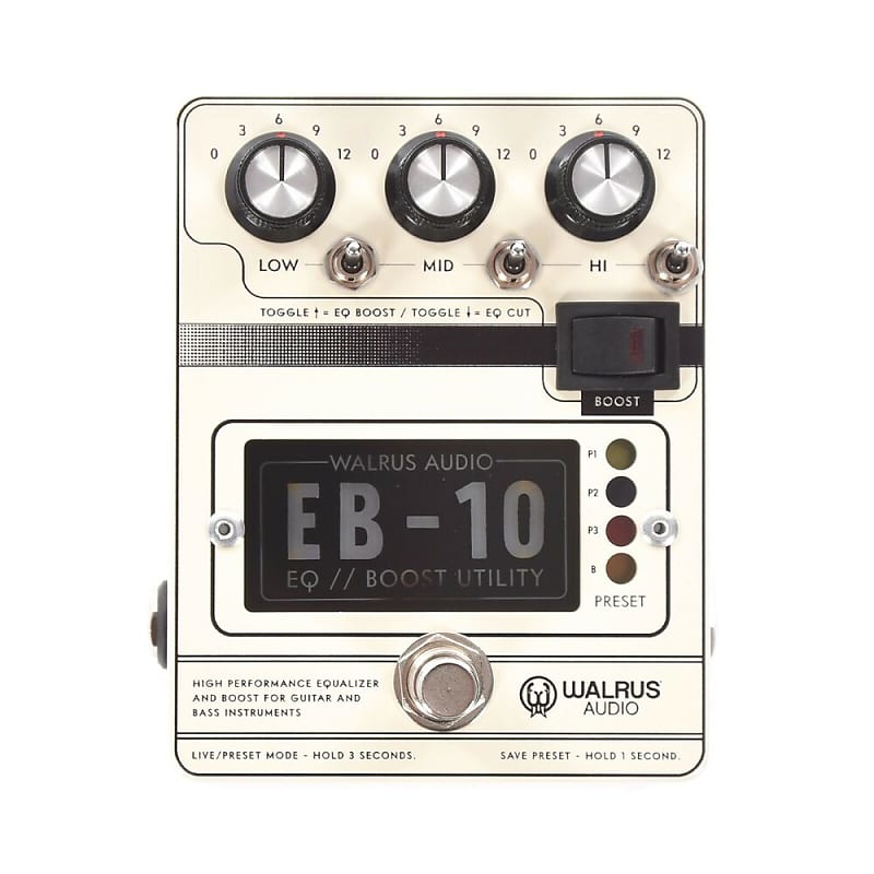Walrus Audio EB-10 Preamp EQ Equalizer Boost Guitar Effect Pedal - Brand New image 1