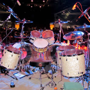 Phil Ehart's KANSAS Yamaha Beech Absolute Custom Complete Drum Set.  Signed, Authenticated image 1