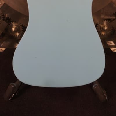Kay Vanguard 60s - Light Blue Electric Guitar w/ Chipboard Case image 14