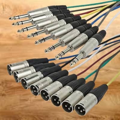 Klotz & Neutrik 4M Pro 8 Way Loom Stereo Jack to Female XLR | Reverb