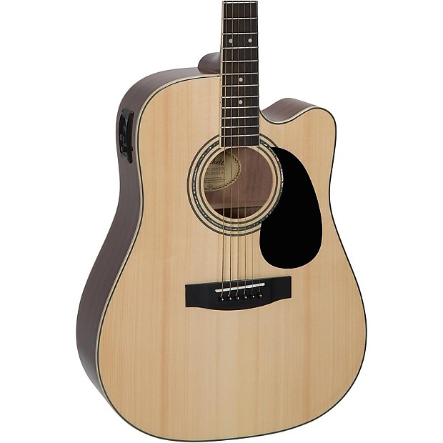 Mitchell D120SCE Dreadnought with Electronics Natural image 1