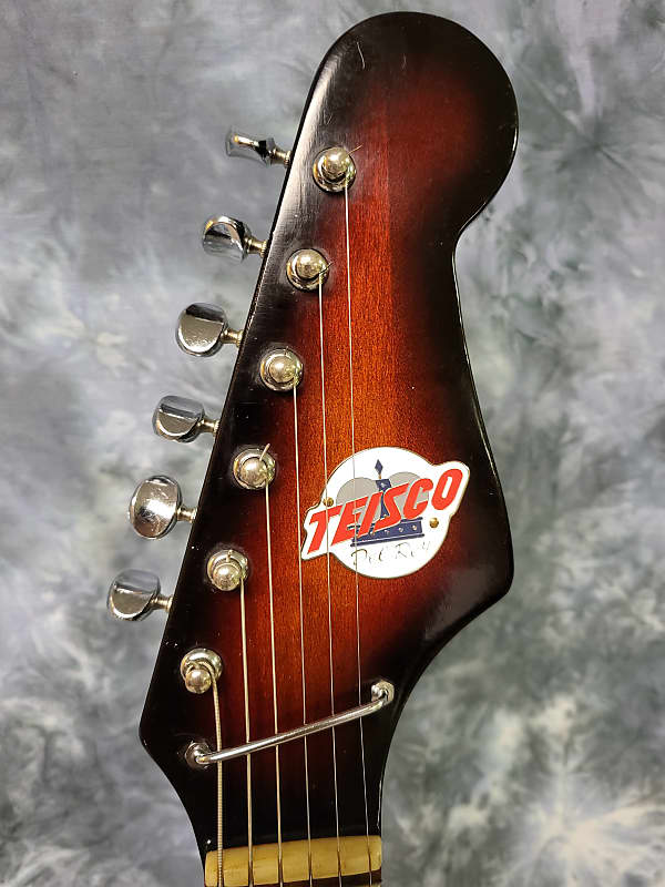 Teisco 1967 Teisco Del Ray Tulip E-112 Sunburst Pro Setup