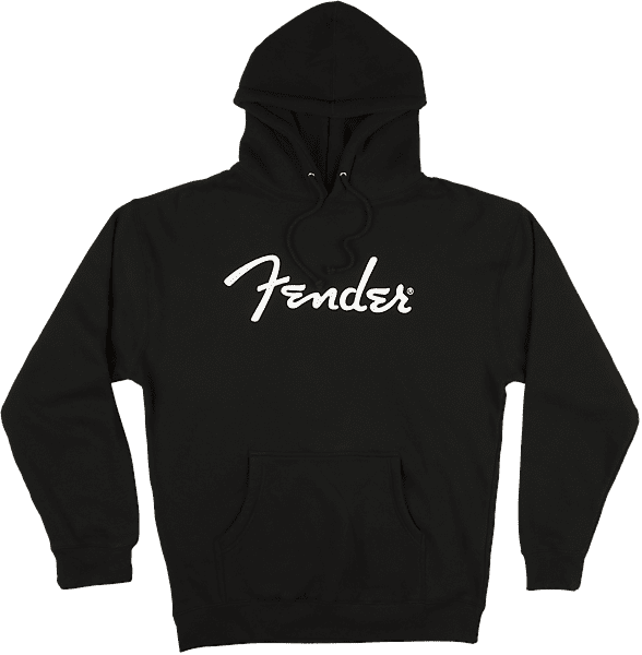 Fender Logo Hoodie, Black, Medium image 1