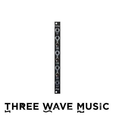 2hp Delay - Delay Audio Processor Black Panel [Three Wave Music] image 1