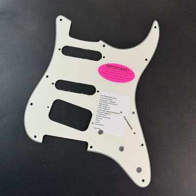 New Warmoth Custom Stratocaster HSS Pickguard Angled - Parchment for sale