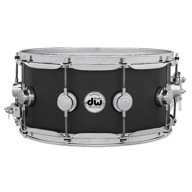 DW DRVF6514SV Collector's Series Carbon Fiber 6.5X14" Snare Drum image 1
