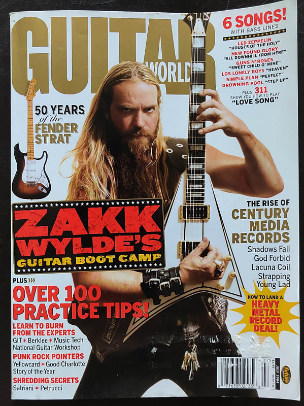 Guitar World Magazine Zakk Wylde 2004 July Reverb