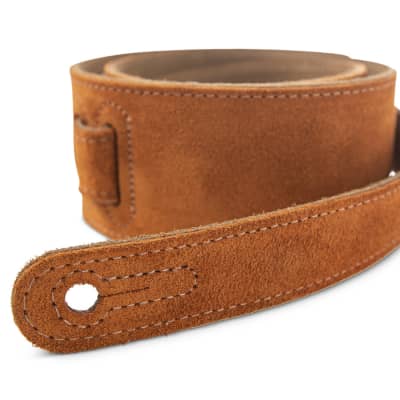 Taylor Strap, Embroidered Suede, Honey, 2.5" image 3
