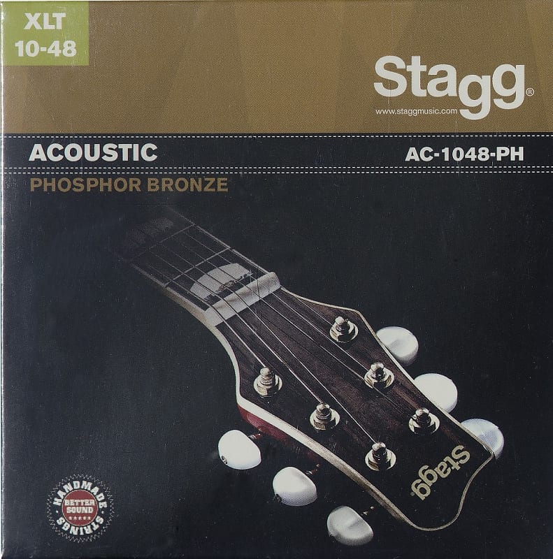 Stagg Extra Light AC-1048-PH Phosphor Bronze Strings for Acoustic Guitar image 1