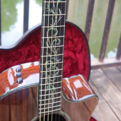 Taylor ps14ce FLTD sinker redwood&ebony limited accoustic guitar with pickup image 15